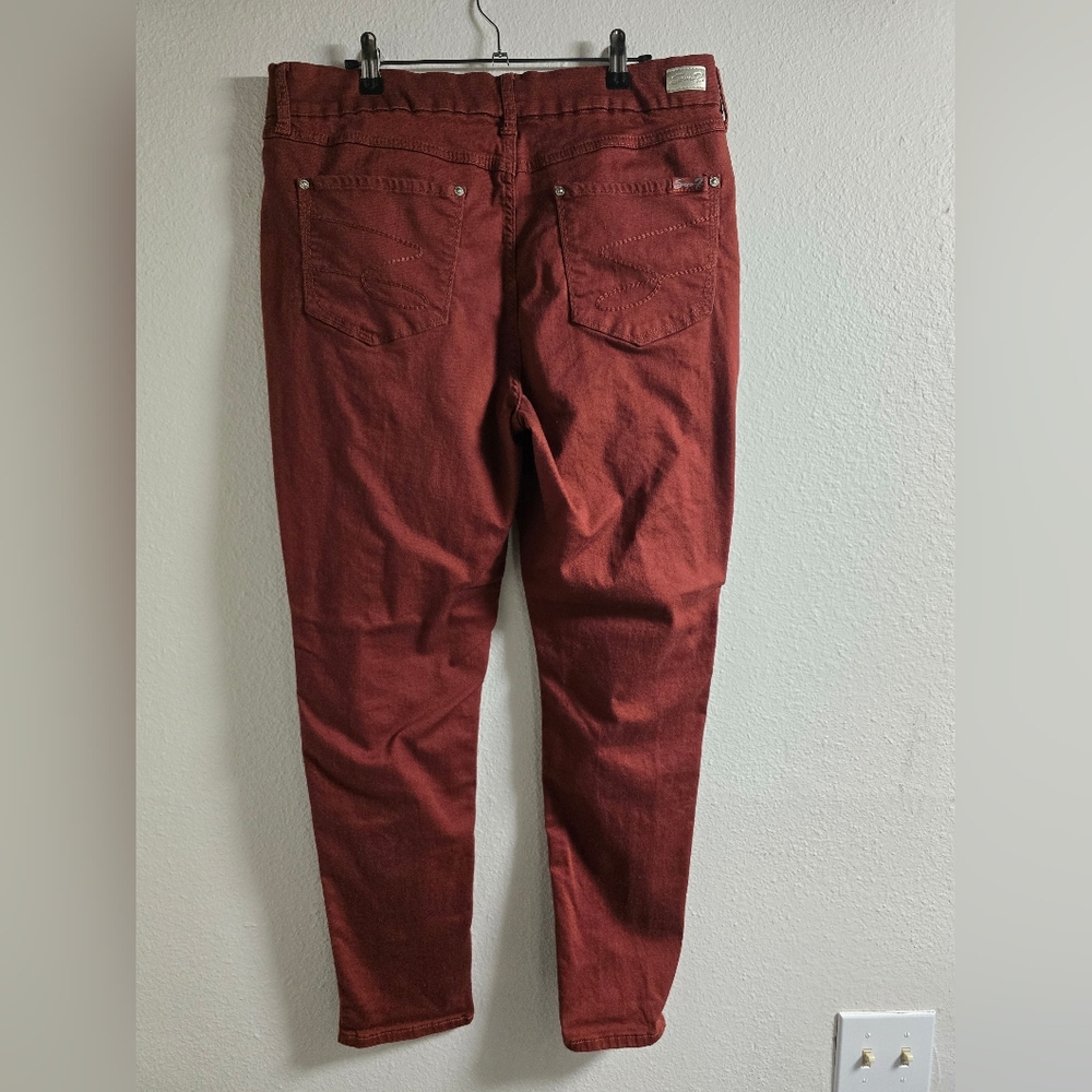 Seven7 Brick Red Skinny Jeans - Picture 4 of 8